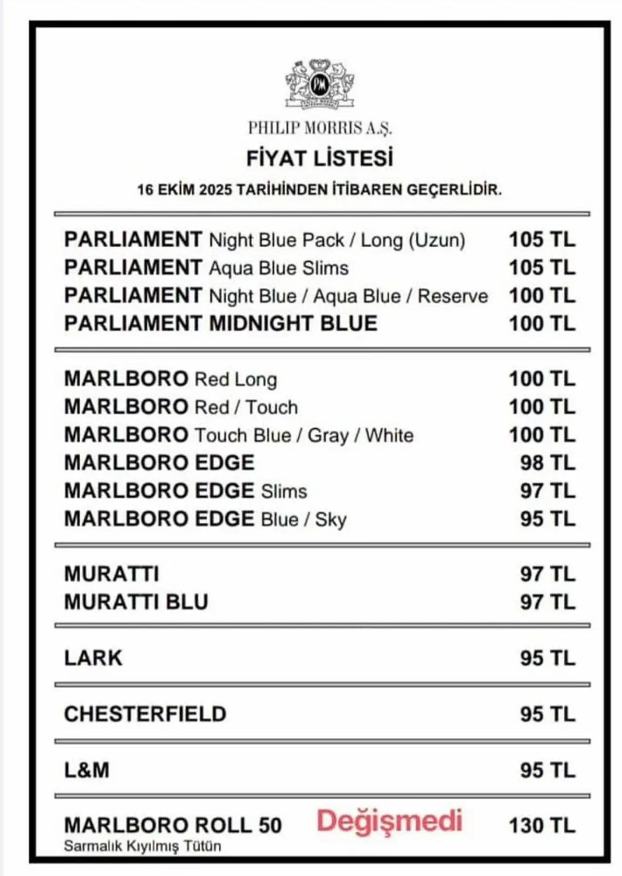Sigaraya zam geldi! İşte güncel fiyatlar