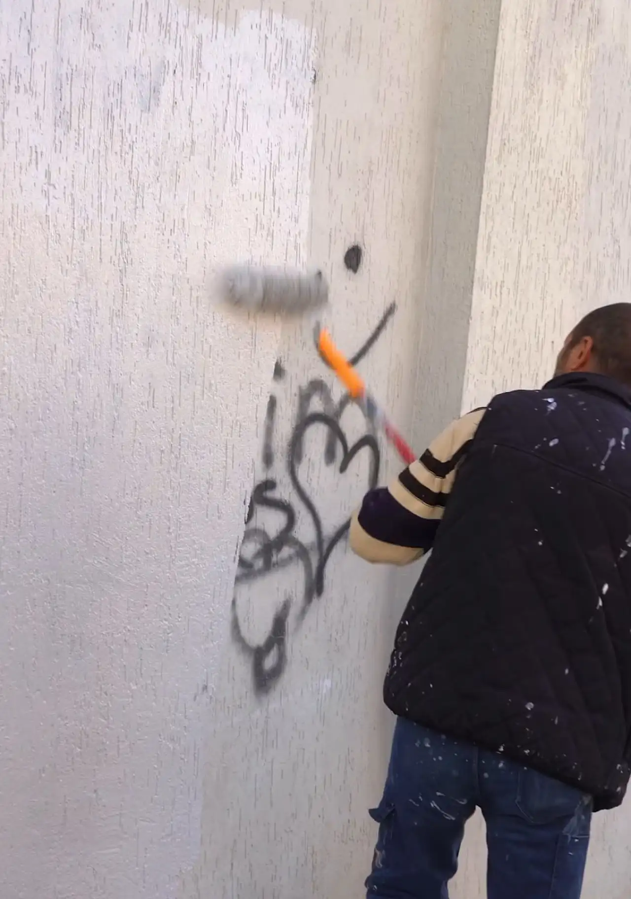 Konya'da duvardaki o yazı silindi, başkanın sözleri ise hafızalara kazındı