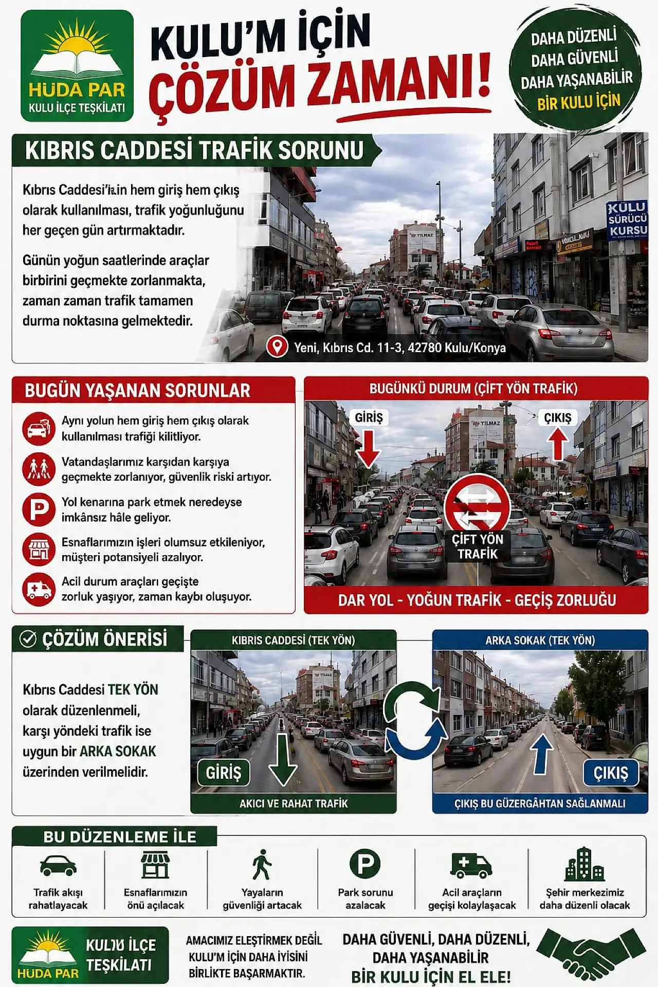 Konya'da trafik sorununa yönelik dikkat çeken çözüm önerisi!