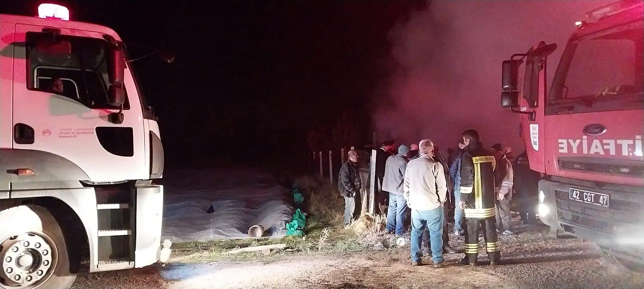 Konya'da garajdaki araç mahalleyi ayağa kaldırdı! Bir anda alevler yükseldi