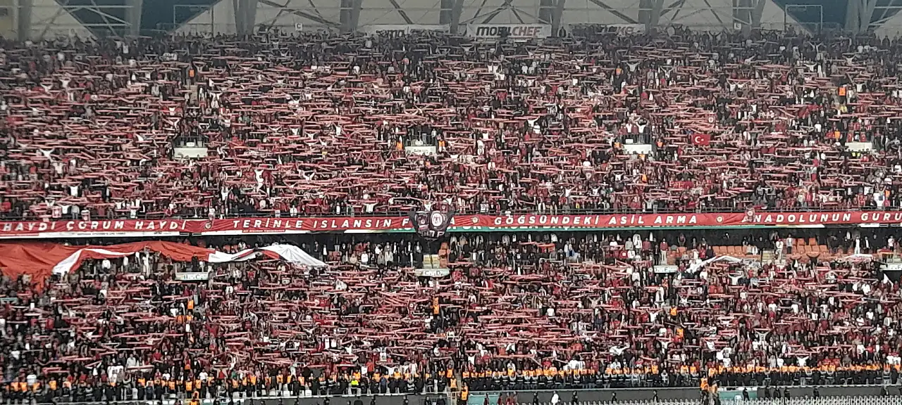 Çorum FK, Konya'da Süper Lig'e yükseldi.