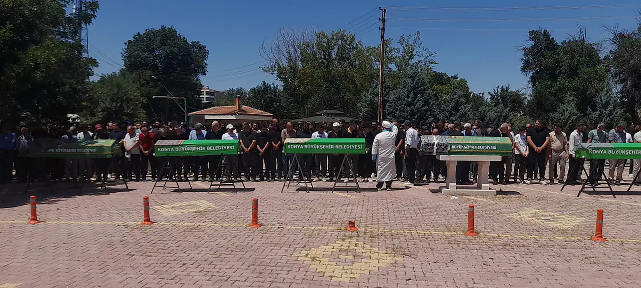Konya yolundaki kazada acı veda: 5 kişi son yolculuğuna uğurlandı!
