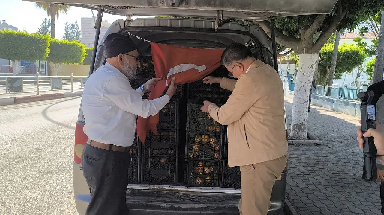 Don vurdu, gönül vazgeçmedi: Yükü bu kez mandalina, adres yine Mehmetçik