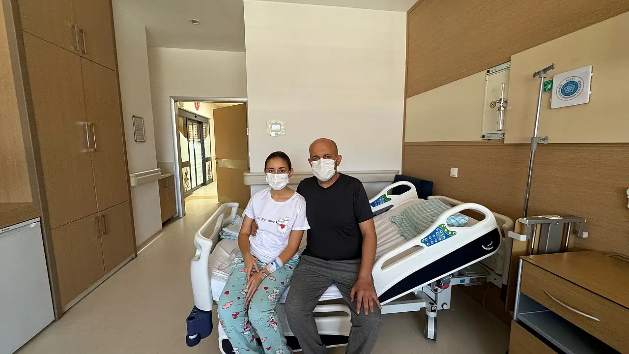 Konyalı genç kız babasının böbreğiyle hayata tutundu