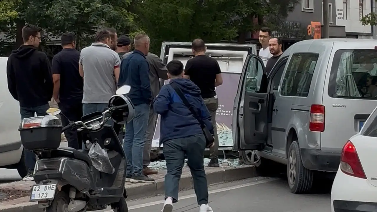 Konya'da korkutan kaza