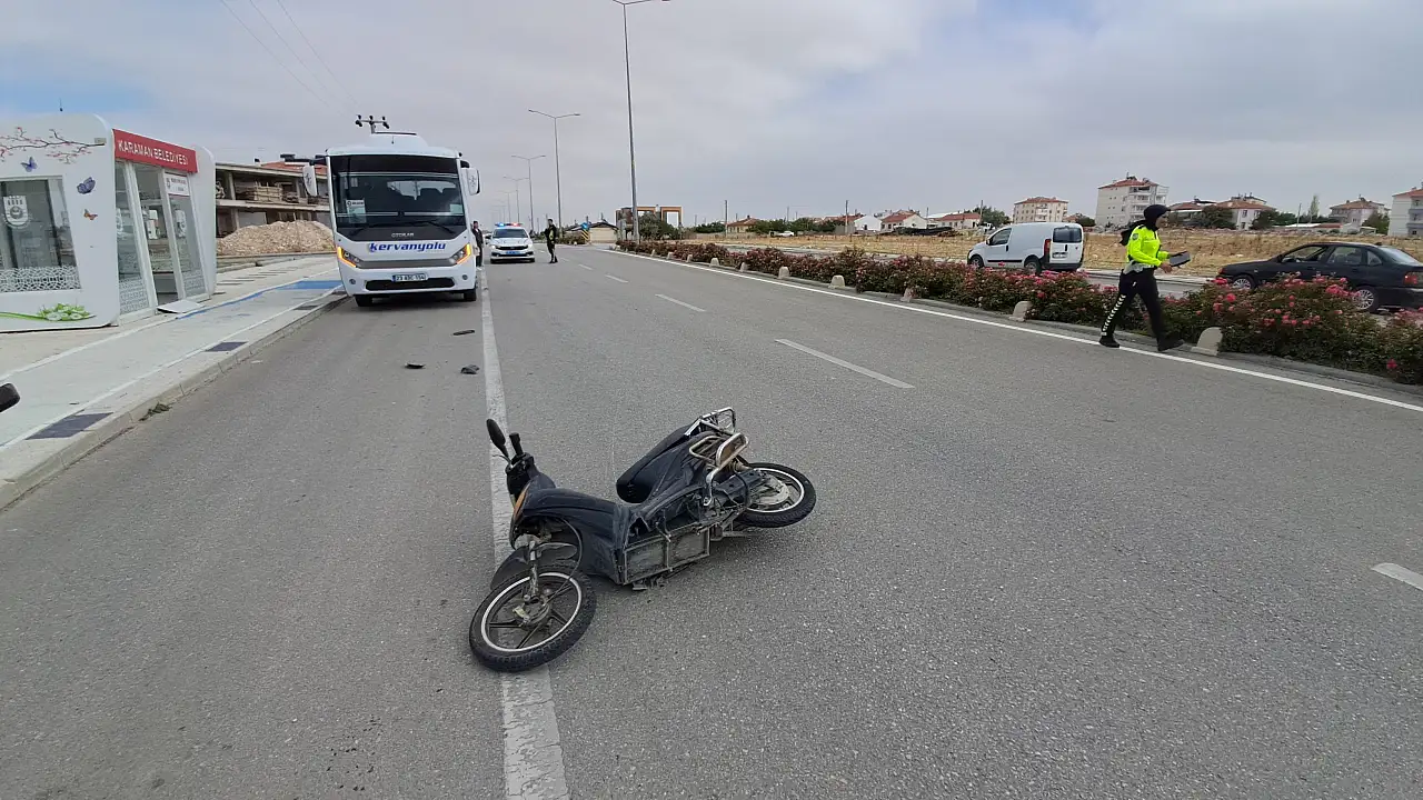 Konya plakalı araç çarptı: Korkunç kaza kamerada!