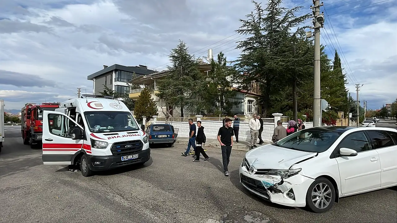 Karaman'da korkutan kaza! 1 kişi yaralandı
