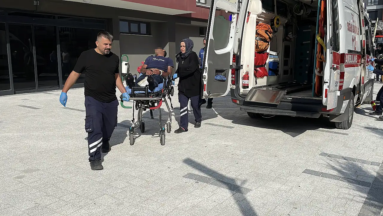 Konya'da çatıya çıktı, ekipler seferber oldu