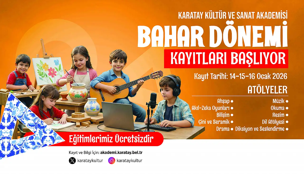 Konya'da ücretsiz eğitim fırsatı: Başvuru tarihi belli oldu!