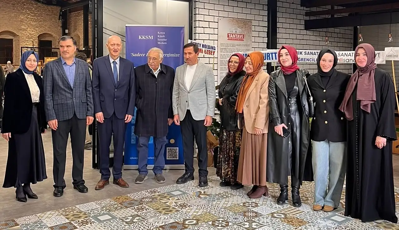 Konya'da klasik usul ve asırlık estetik bu sergide buluştu. 'Sadece Klasik' sanat sergisi açıldı.