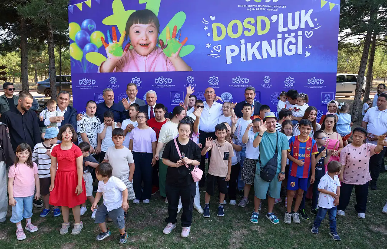Konya'da özel çocukların yüzünü güldüren buluşma!