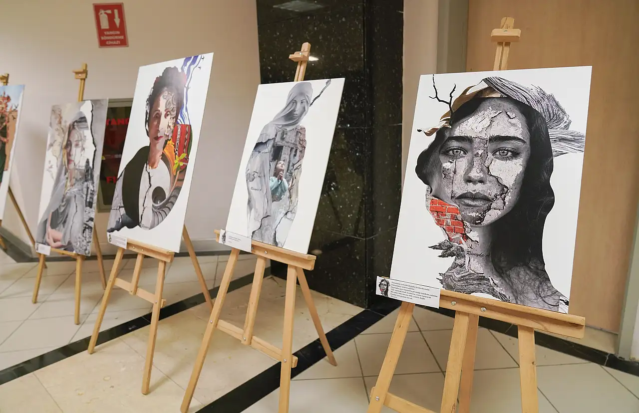 KTÜN'de kadına yönelik şiddete karşı panel ve sergi