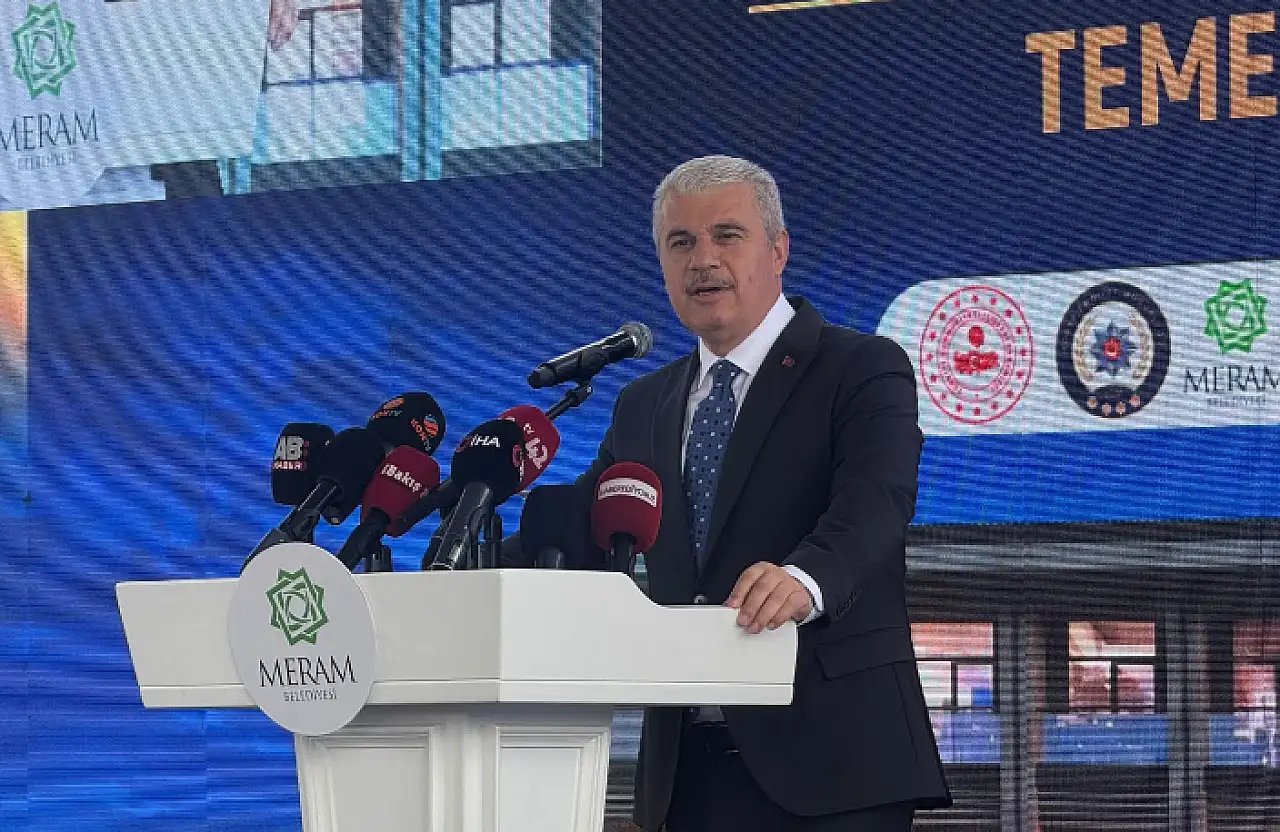 Meram'da 200 milyon TL'lik emniyet binasının temeli atıldı: Sürpriz tramvay hattı müjdesi verildi!