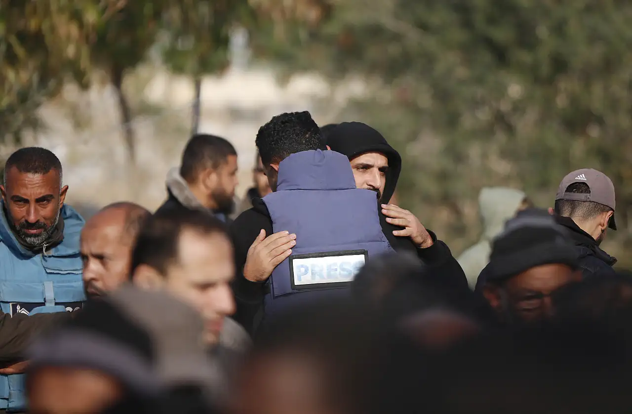 Filistinli gazeteci Nebhan'ın cenaze töreni gerçekleşti