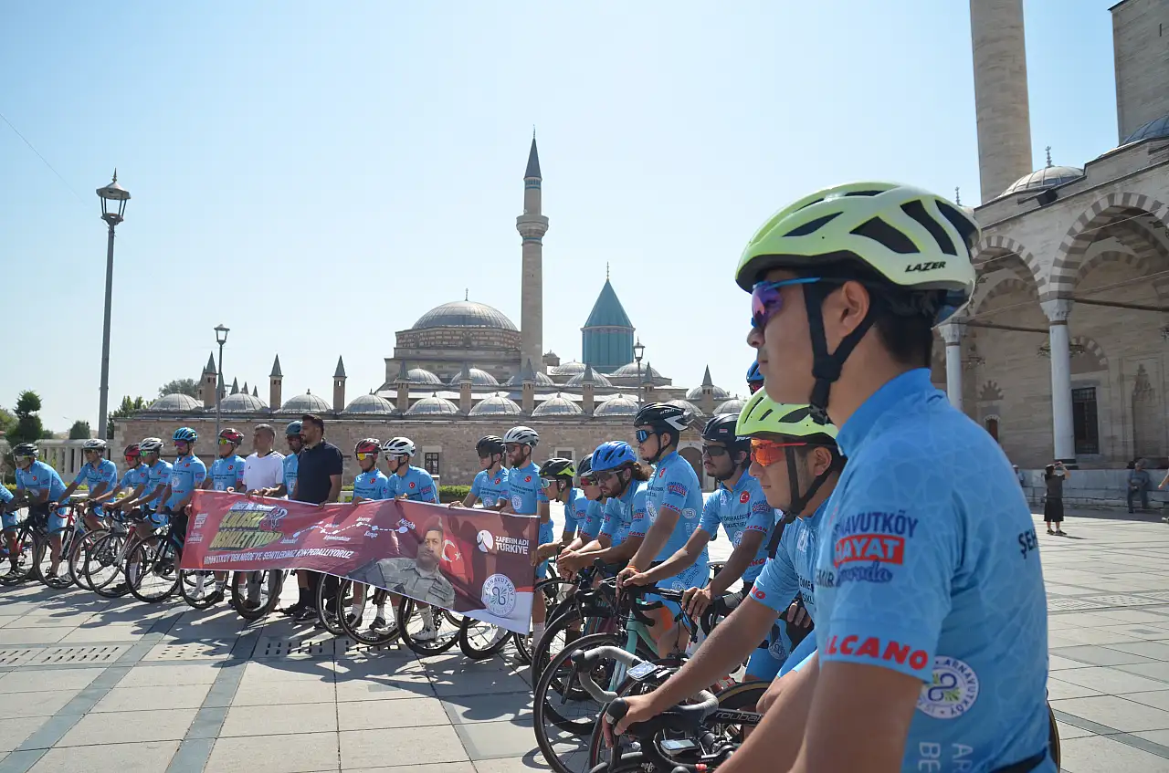 Şehit Ömer Halisdemir Bisiklet Turu Konya'da devam etti