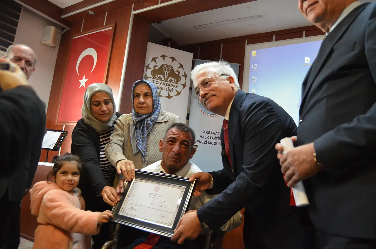 Vali elinden tuttu, o 44 yaşında hayallerine kavuştu