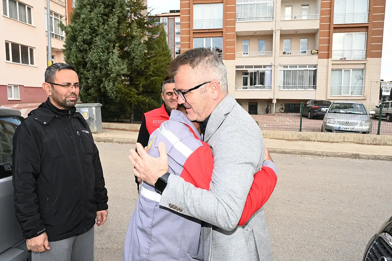 Konya'da belediye personelinden insanlık dersi