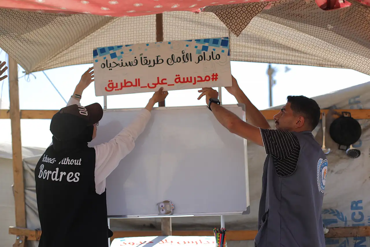 Mobil okul Filistinli çocuklara eğitim fırsatı sunuyor