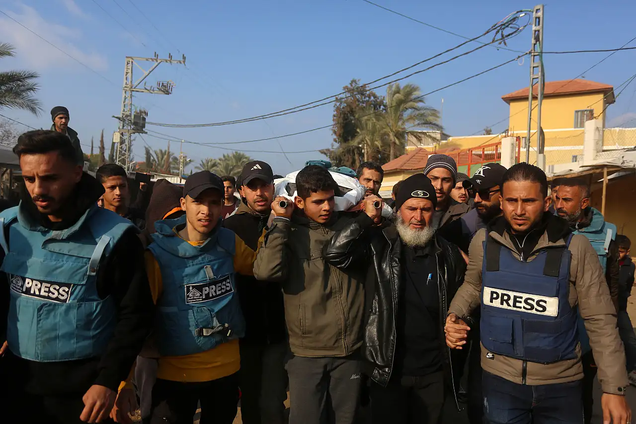 Filistinli gazeteci Nebhan'ın cenaze töreni gerçekleşti