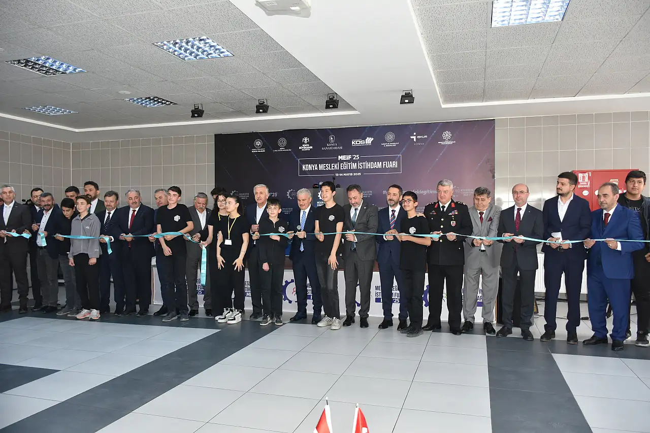 Konya Mesleki Eğitim İstihdam Fuarı açıldı