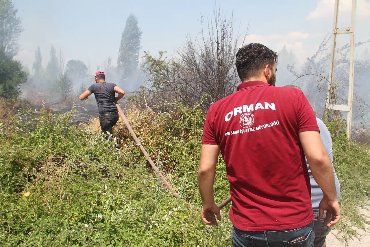 Konya'da korkutan yangın!