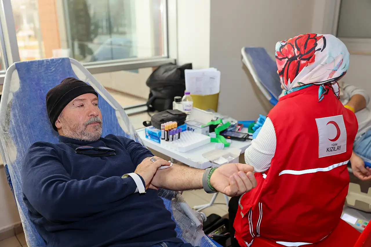 Konya'da kan bağışına güçlü destek
