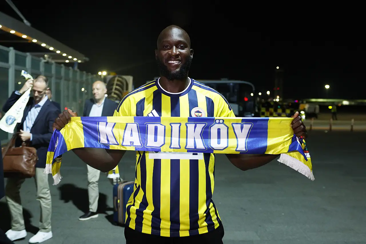 Romelu Lukaku, Fenerbahçe için İstanbul'a geldi