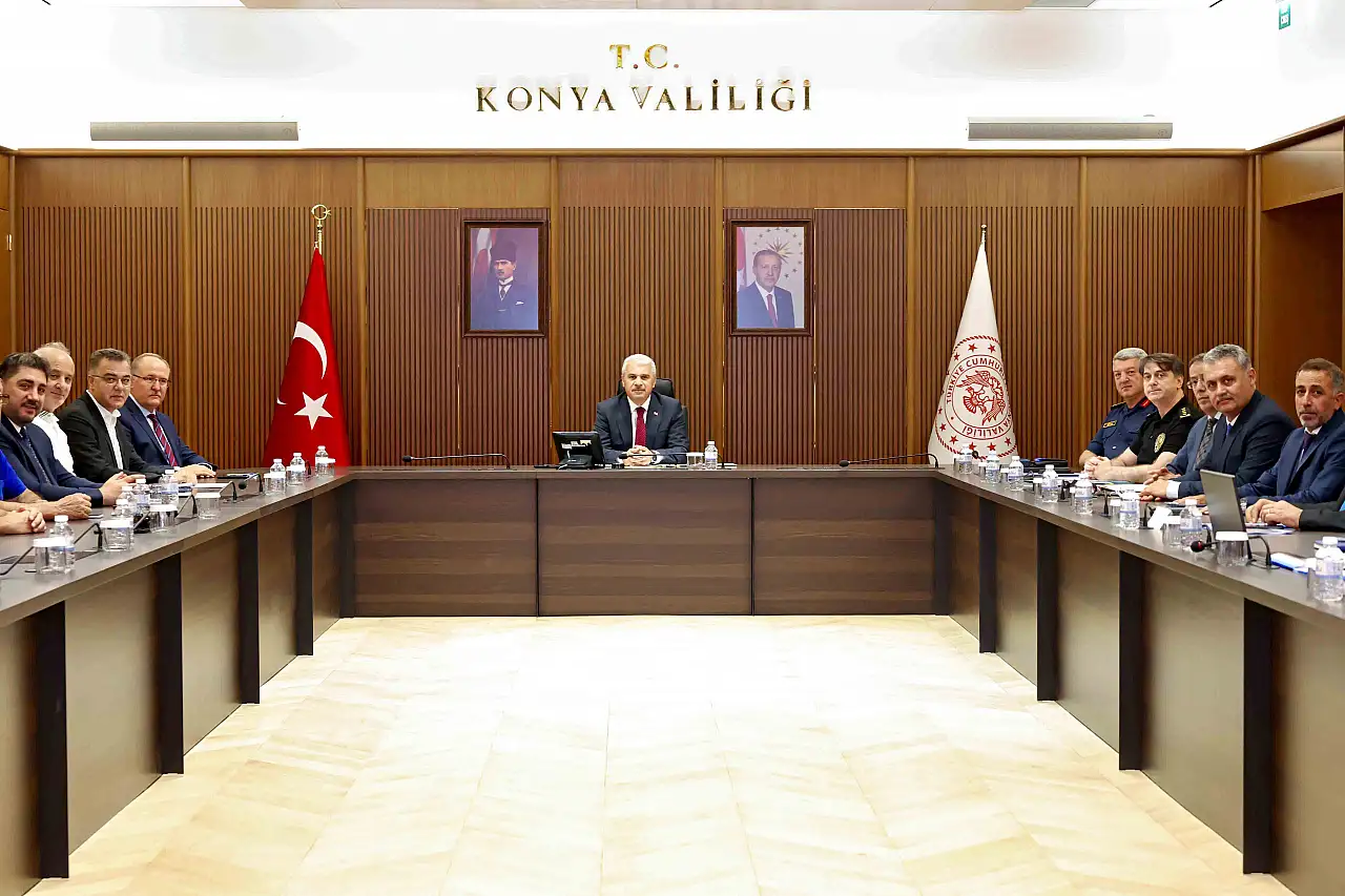 Konya'da spor müsabakaları öncesi güvenlik toplantısı