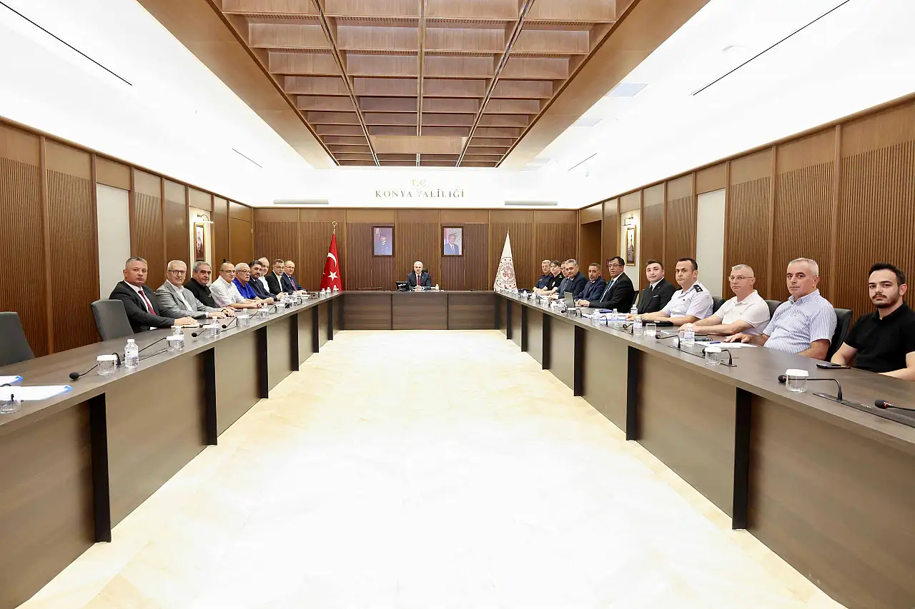 Konya'da spor müsabakaları öncesi güvenlik toplantısı