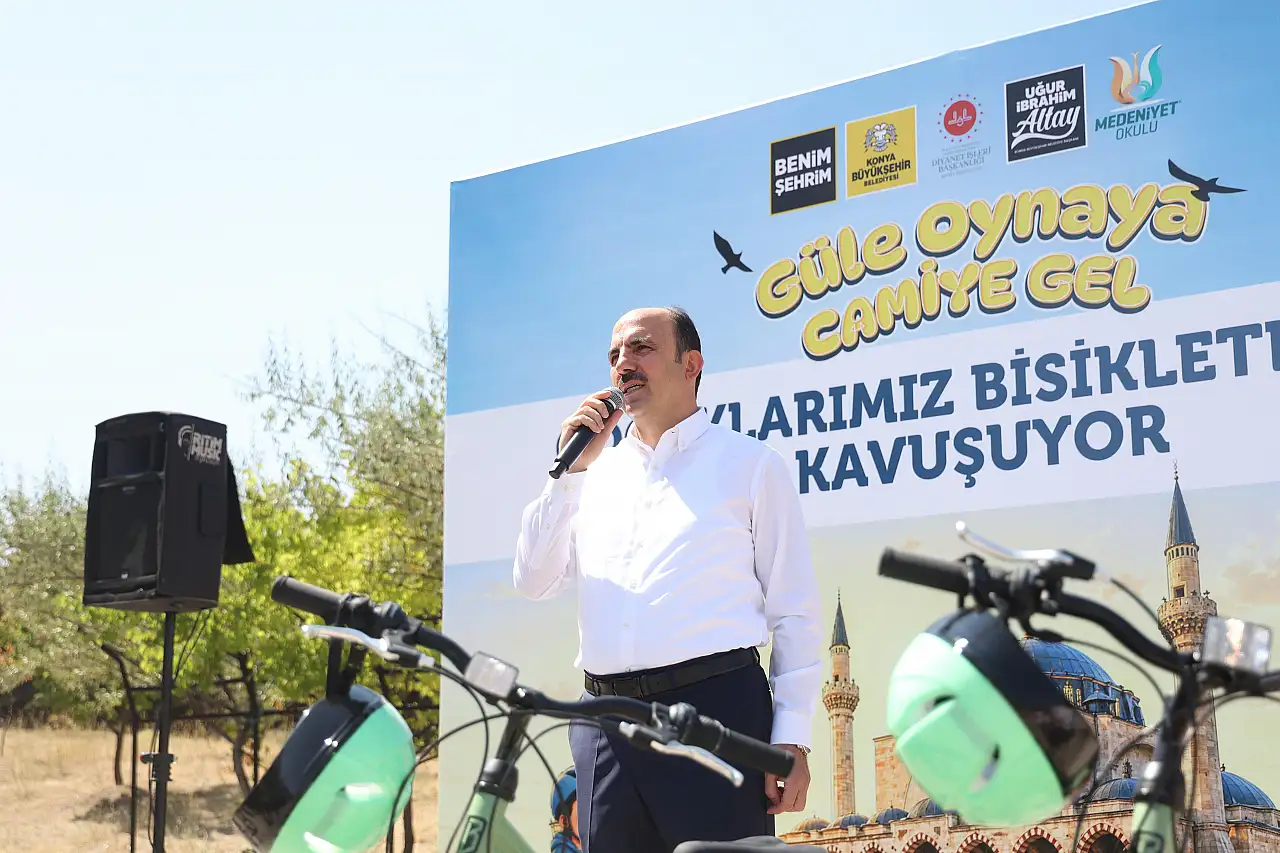 Konya'da çocukların bisiklet heyecanı başladı! 13 bin 91 çocuk hayaline kavuşuyor