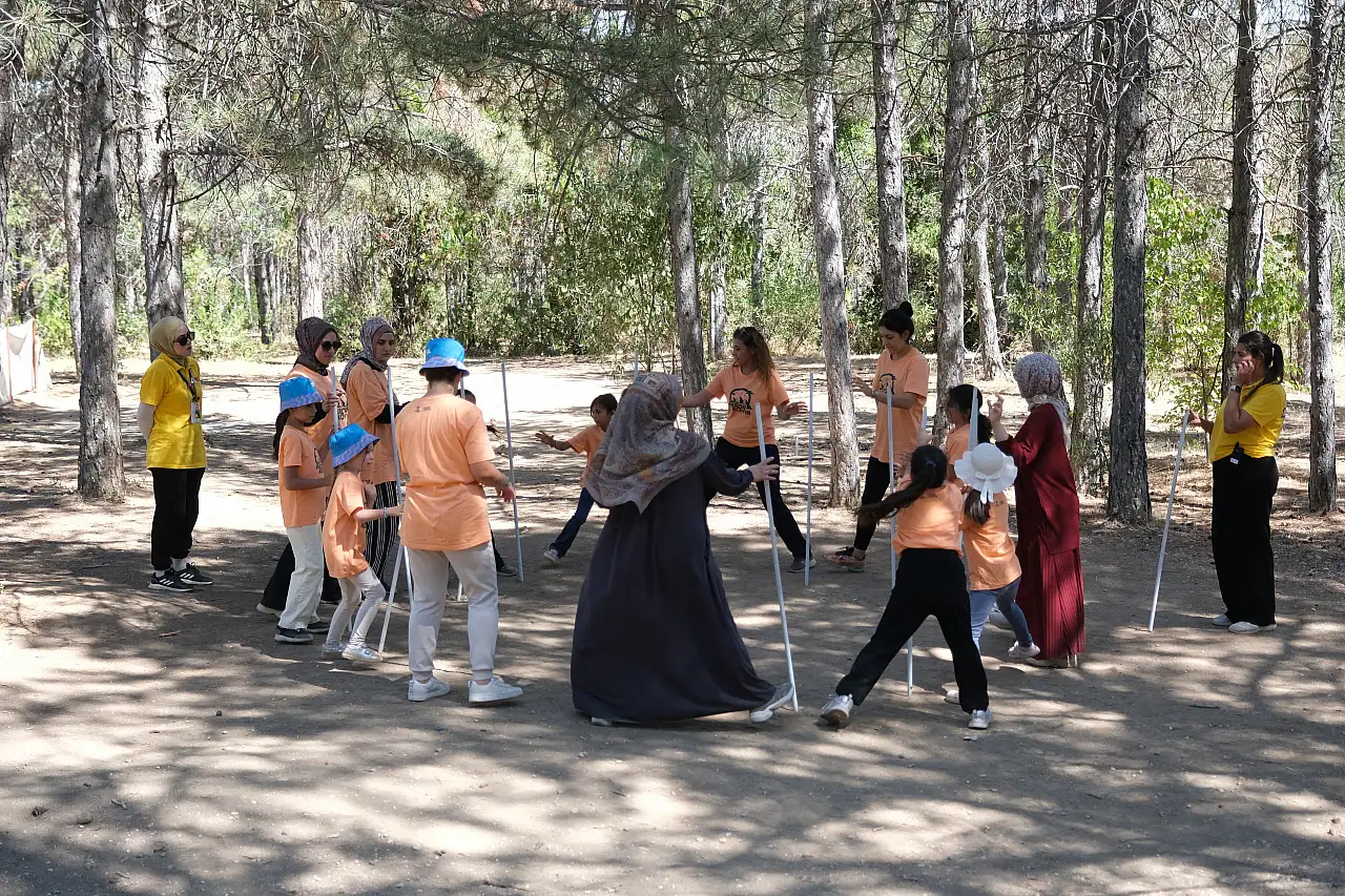 Konya'da anne-kız kampı! Doğayla iç içe keyifli buluşma