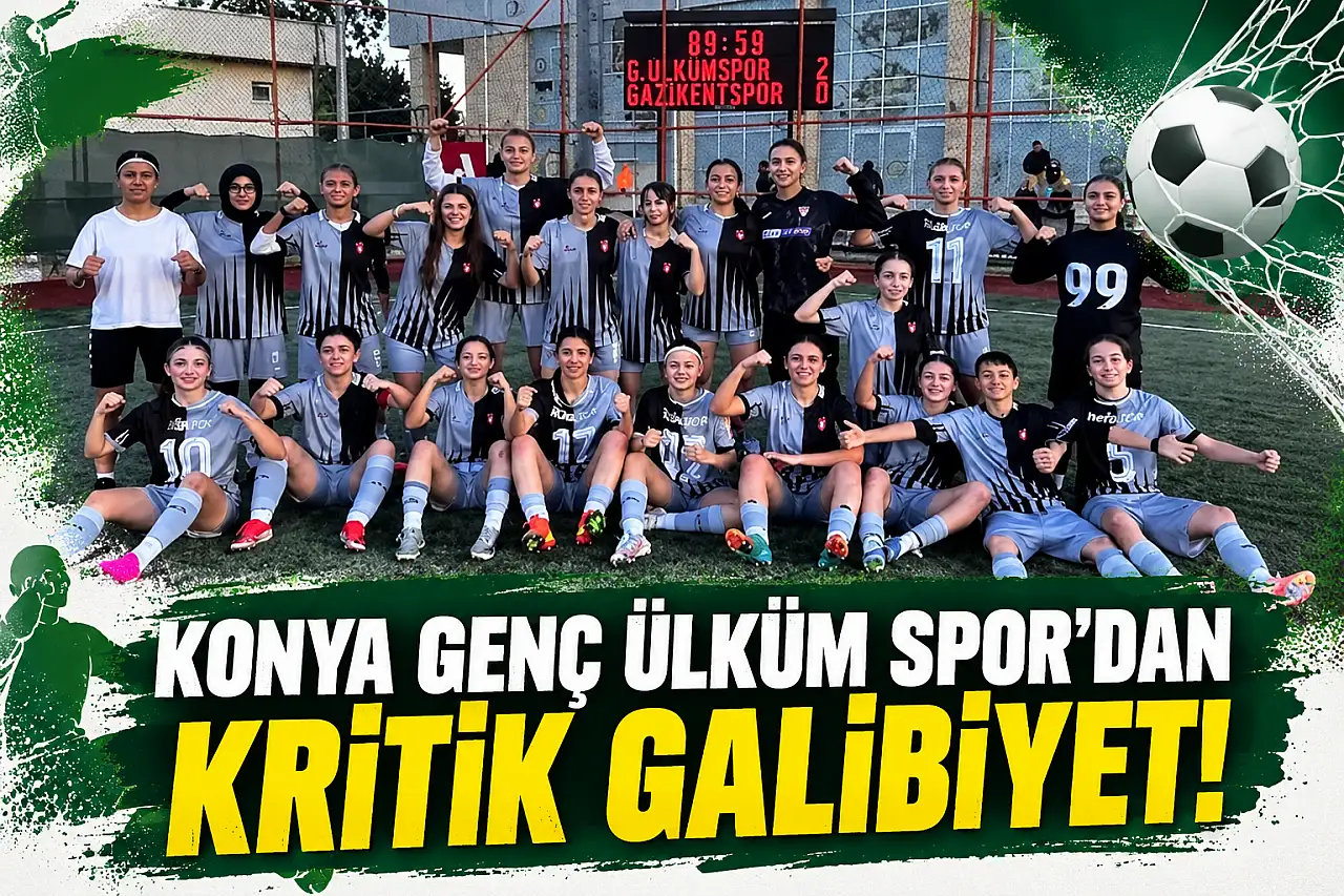 Konya'nın genç kızları durdurulamıyor! Genç Ülküm spor'dan kritik galibiyet