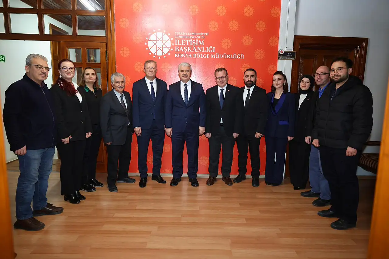 Vali Akın'dan İletişim Başkanlığı Konya Bölge Müdürlüğüne ziyaret