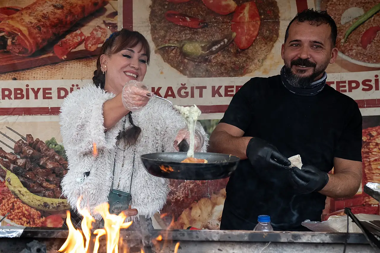 Konya'nın meşhur lezzeti, başkentin kahvaltı festivalini tatlandırdı