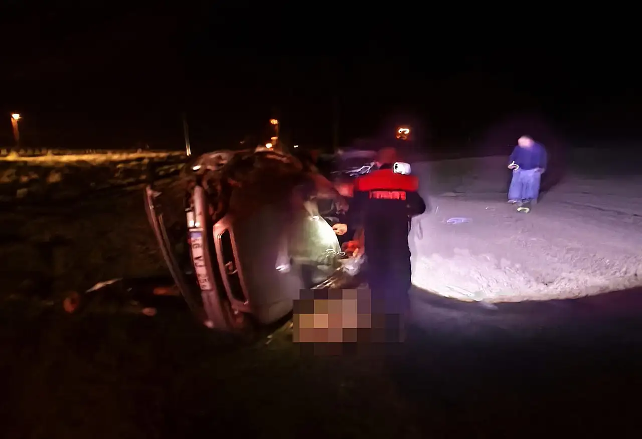 Şarampole devrilen otomobilin sürücüsü hayatını kaybetti