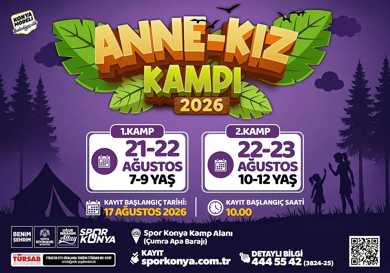 Konya Büyükşehir'den aile bağlarını güçlendirecek proje: Anne-Kız Kampı başlıyor