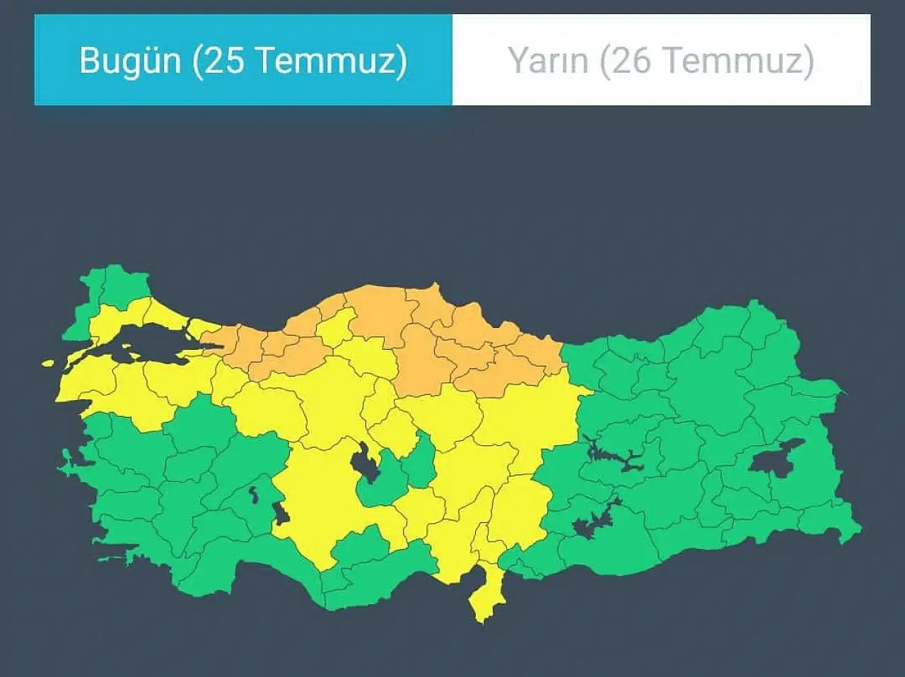 35 ilde sarı ve turuncu alarm! Konya için de tedbirler artırıldı