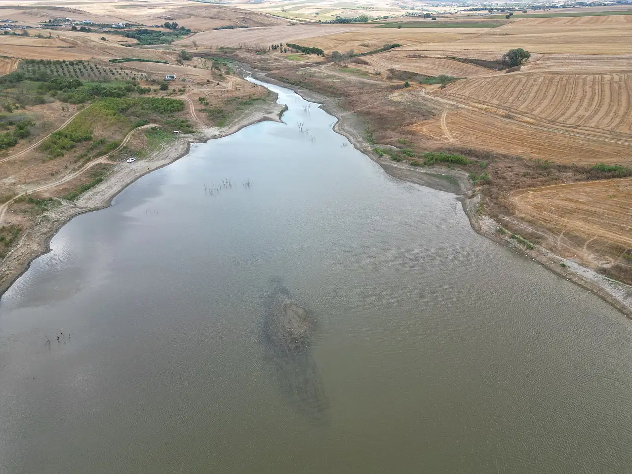 Su seviyesi kuraklık nedeniyle azaldı