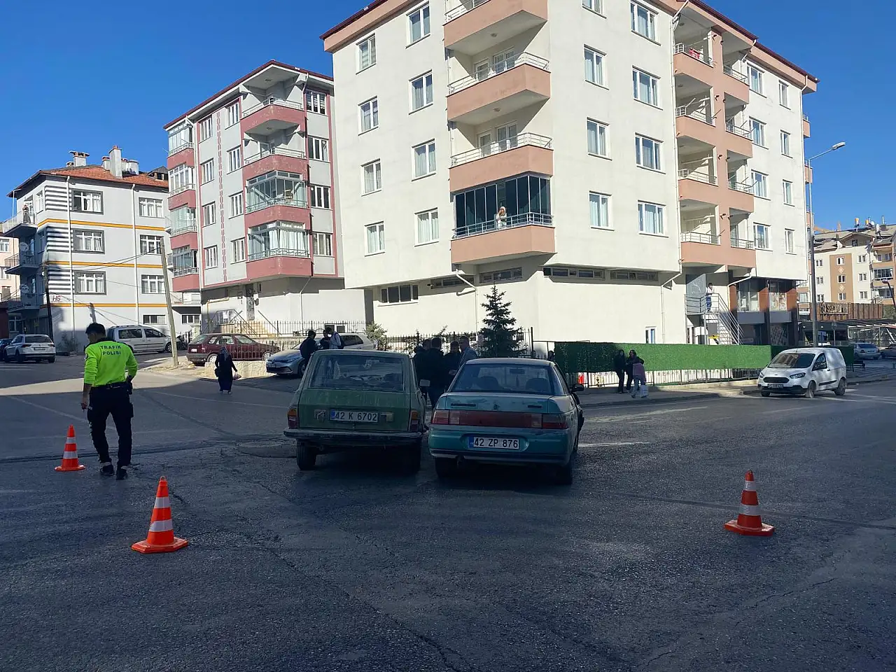 Konya'da trafik kazası: 2 yaralı