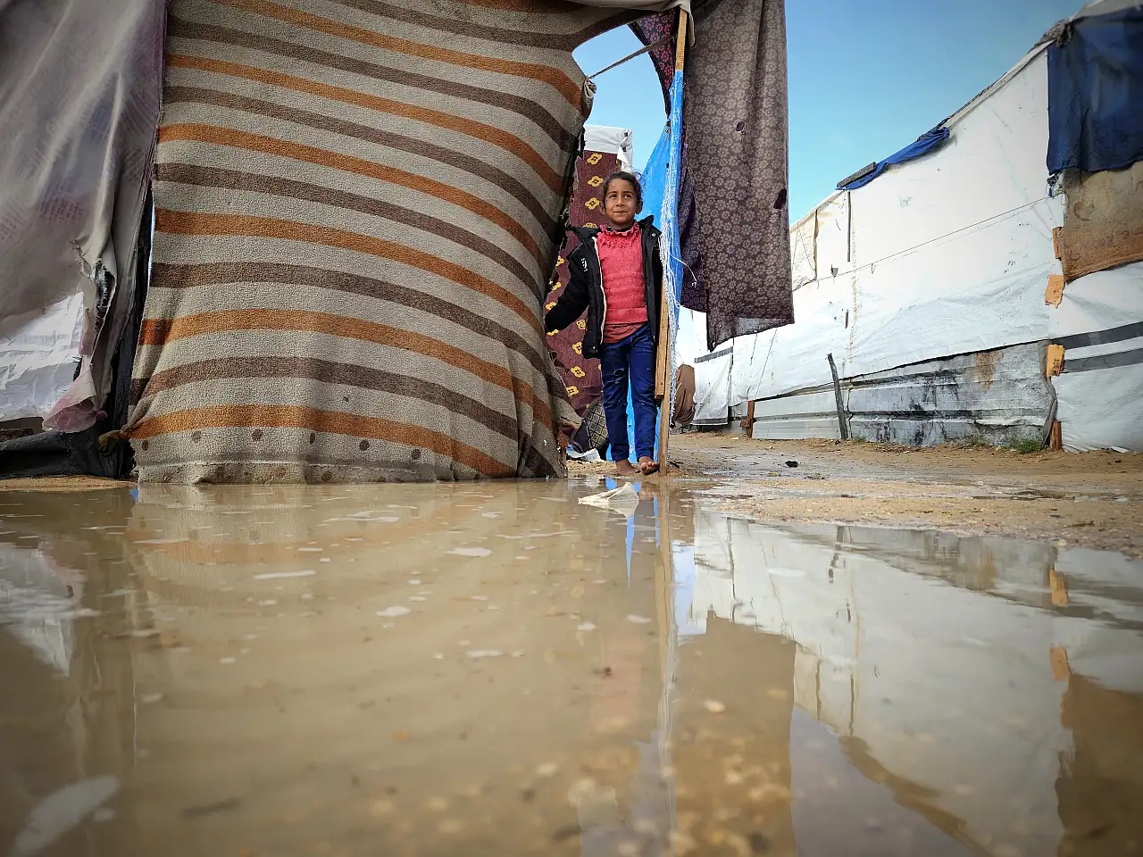 Yerinden edilen Filistinliler yaşam mücadelesi veriyor