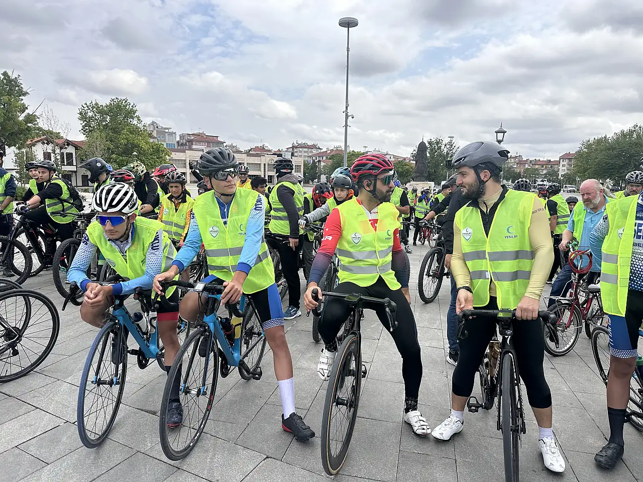 Konya'da pedallar sağlıklı yaşam için döndü