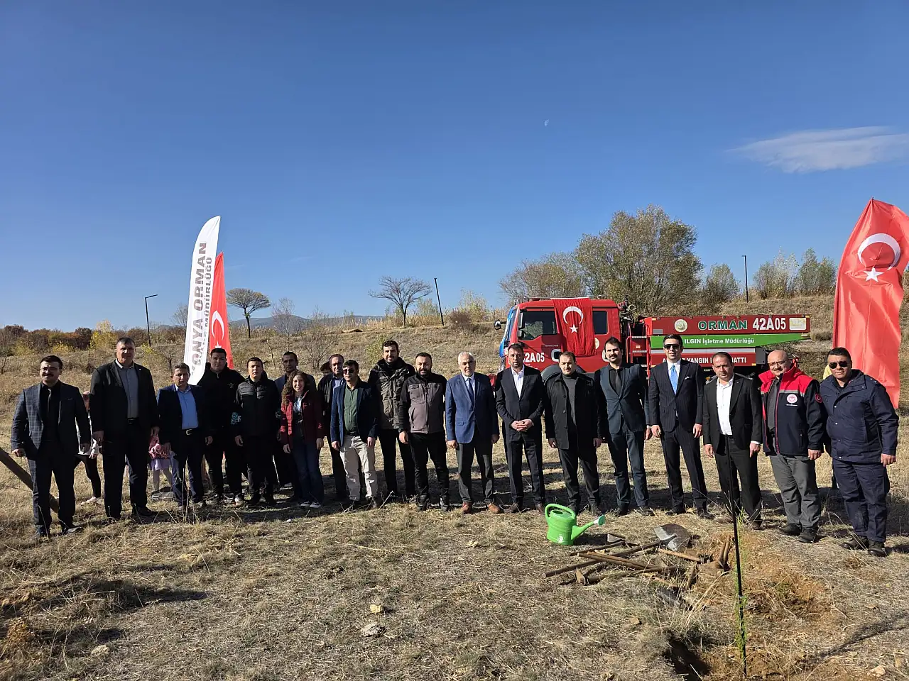 Doğanhisar'da yüzlerce fidan toprakla buluştu