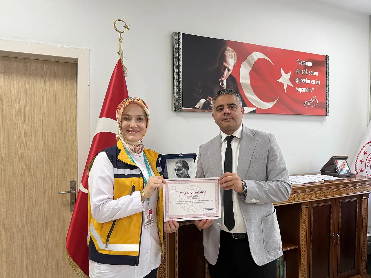 Sağlık personeli telefonda anlattı, baba doğum yaptırdı