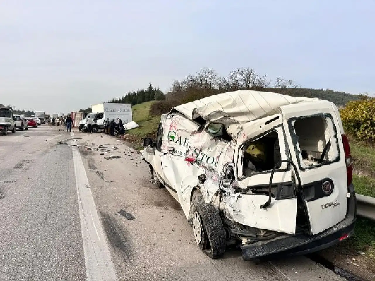 Şeker pancarı yüklü TIR'ın çarptığı hafif ticari aracın sürücüsünden acı haber