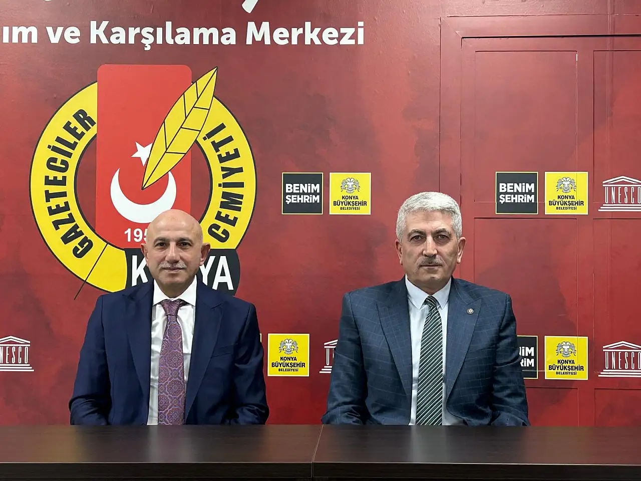 Emniyet Müdürü Yüksek, görevdeki bir yılını Konya Gazeteciler Cemiyetinde'de değerlendirdi