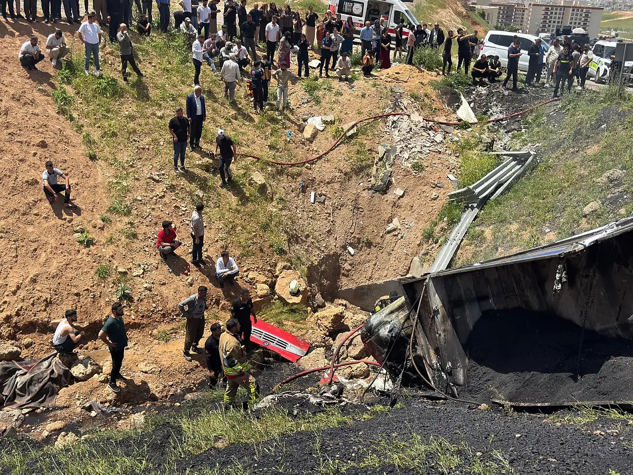 Kömür yüklü TIR alev aldı! Şoför kabinde can verdi