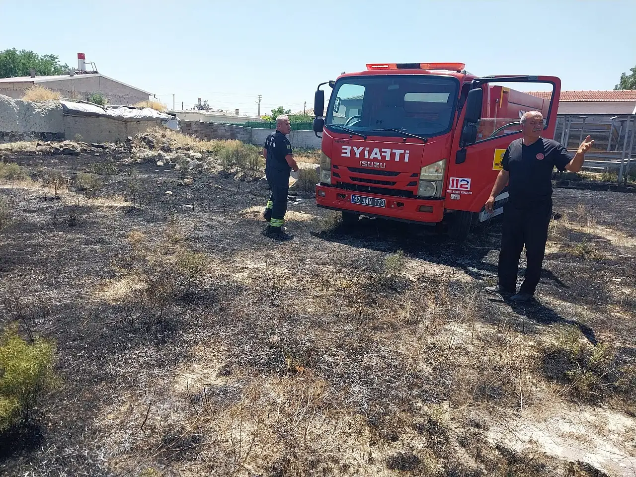 Konya'da yangın paniği!