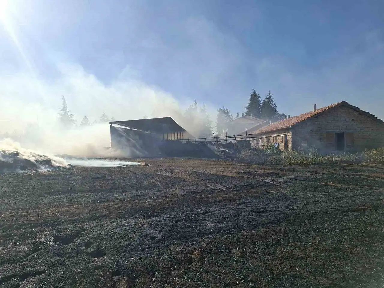 Biri sönmeden diğeri başladı: Konya'daki korkutan yangın!