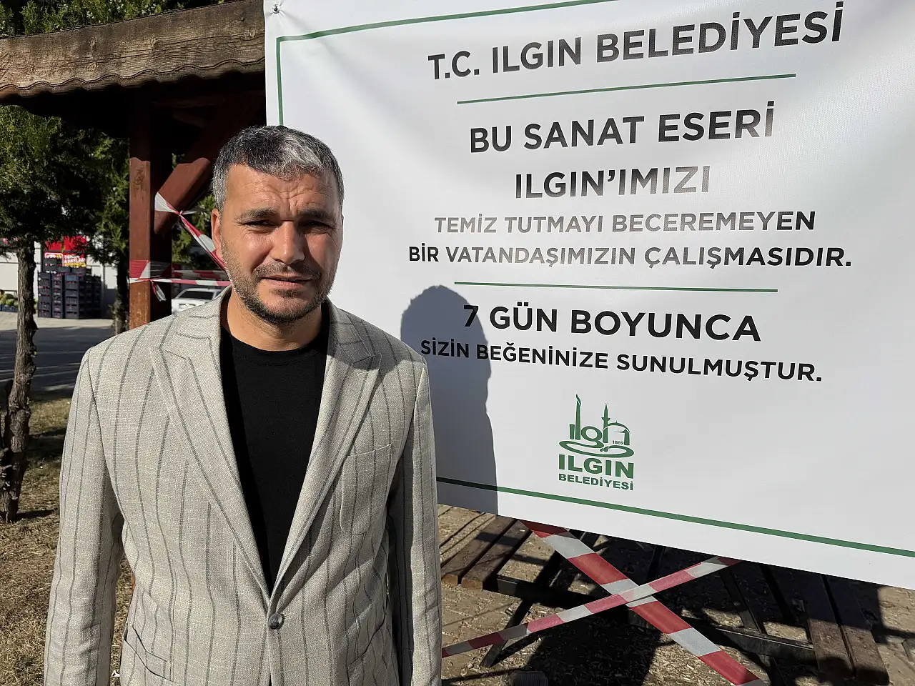 Konya'da dikkat çeken temizlik uygulaması! Pankartı gören dönüp bir daha baktı