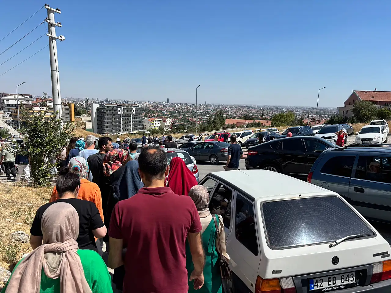 Konya'da KPSS heyecanı trafiğe yansıdı